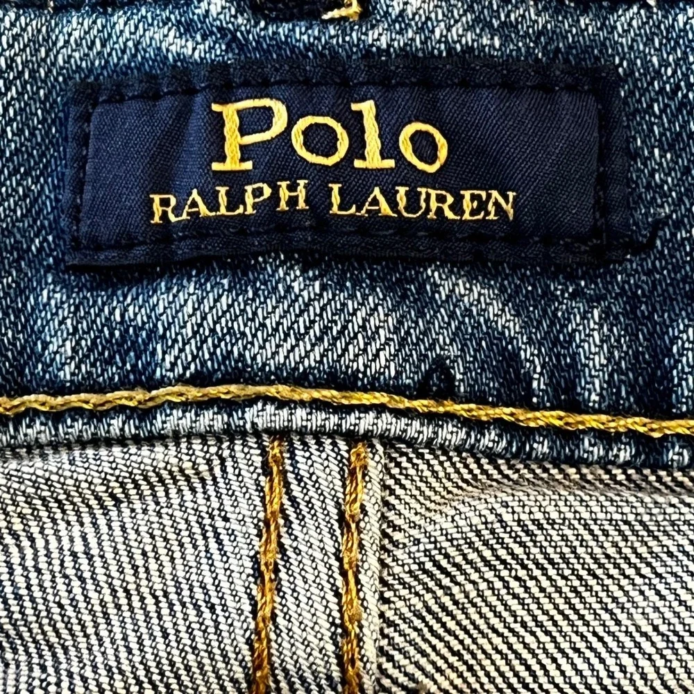 Polo Ralph Lauren Varick Jeans Mens 38x30 Blue Denim Slim‎ Straight